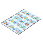 Sesame-vrienden wandelen langs Sesame Street-patro Notitieboek (Linkerzijde)