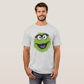 Sesamee Street Oscar de Grouch Face Gift Kleding T-shirt (Voorkant volledig)