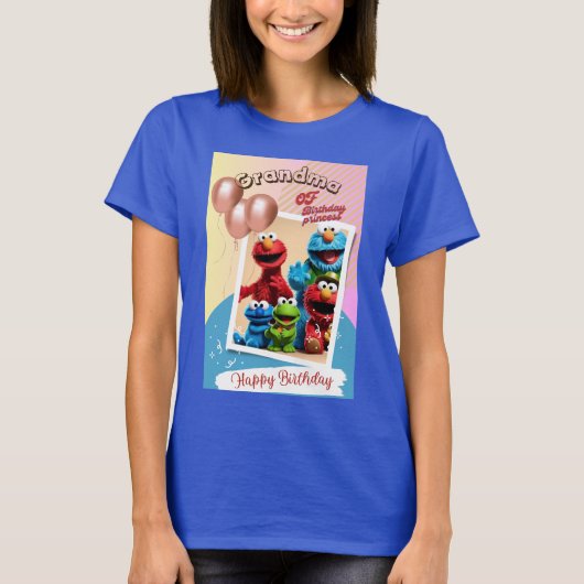  sesamkarakters tshirt voor oma van (Voorkant)