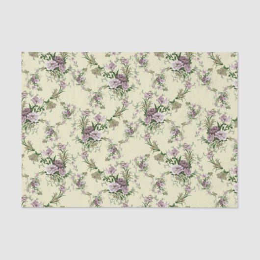 Sesamless floral mix pattern tissuepapier (Voorkant)