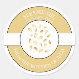 Sesamolielabel Ronde Sticker