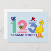 Sesamstraat 123 briefkaart (Voorkant / Achterkant)