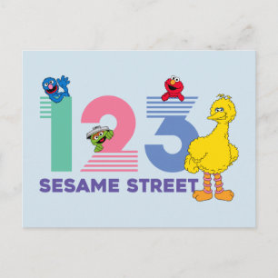 Sesamstraat 123 briefkaart