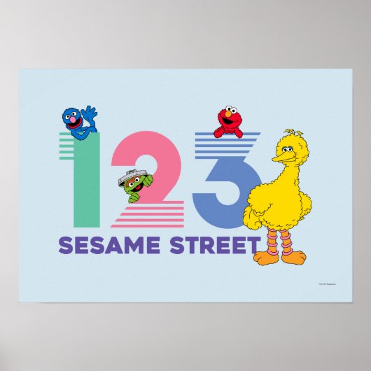 Sesamstraat 123 poster (Voorkant)