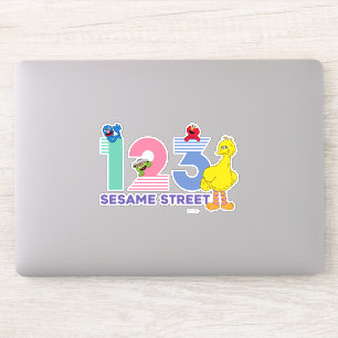Sesamstraat 123 sticker