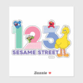 Sesamstraat 123 sticker (Vel)