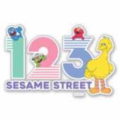 Sesamstraat 123 sticker (Voorkant)