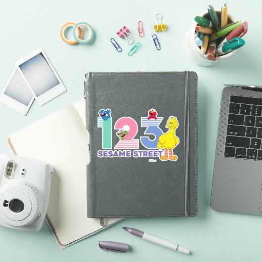 Sesamstraat 123 sticker (iPad Cover)