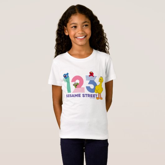 Sesamstraat 123 t-shirt (Voorkant volledig)