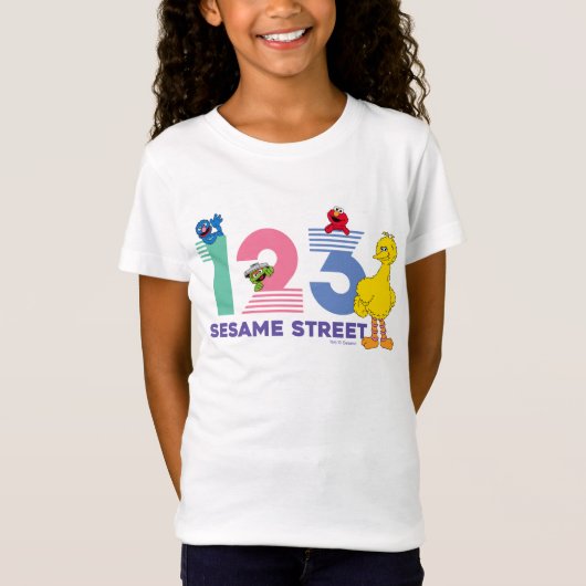 Sesamstraat 123 t-shirt (Voorkant)