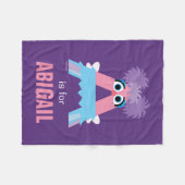 Sesamstraat | A is voor Abby Fleece Deken (Voorkant (Horizontaal))
