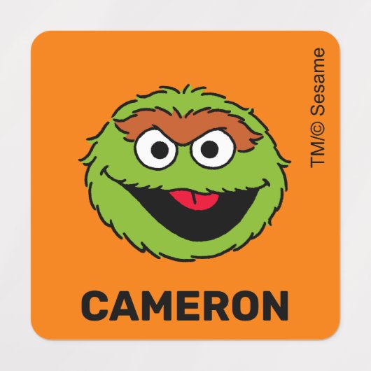 Sesamstraat Aangepaste Kinder labels (Design 2)