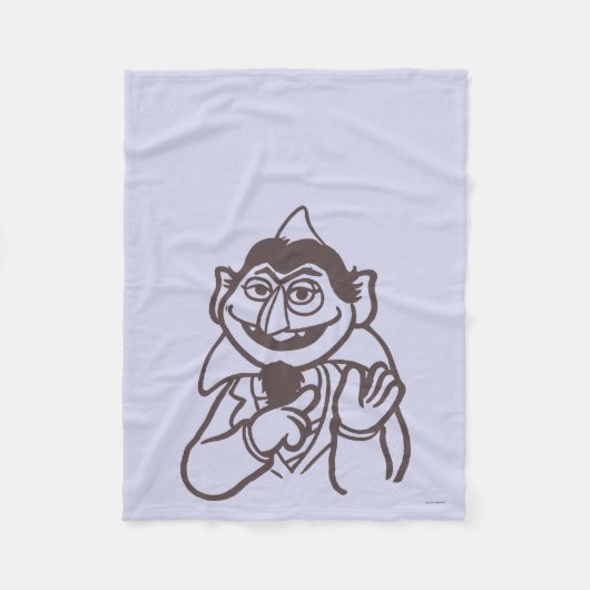 Sesamstraat | Aantal von Count Fleece Deken (Voorkant)
