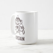 Sesamstraat | Aantal von Count | Jouw namen toevoe Koffiemok (Voorkant links)