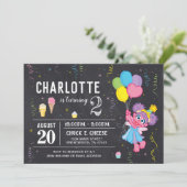 Sesamstraat | Abby Cadabby Chalkboard Birthday Kaart (Staand voorkant)