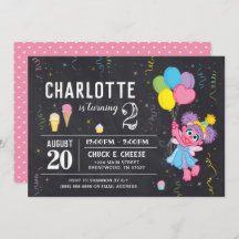 Sesamstraat | Abby Cadabby Chalkboard Birthday