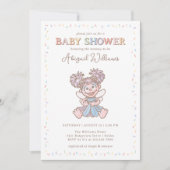 Sesamstraat Abby Cadabby Confetti Baby shower Kaart (Voorkant)