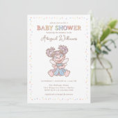 Sesamstraat Abby Cadabby Confetti Baby shower Kaart (Staand voorkant)