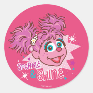 Sesamstraat   Abby Cadabby - Sparkle & Shine Ronde Sticker