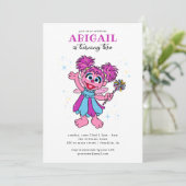 Sesamstraat Abby Cadabby Sparkles Verjaardag Kaart (Staand voorkant)