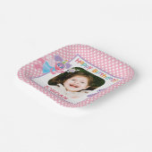 Sesamstraat Abby Polka Dot Verjaardag Papieren Bordje (Gebogen)