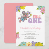 Sesamstraat Abby | Wilde Floral Birthday Kaart (Voorkant / Achterkant)