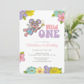 Sesamstraat Abby | Wilde Floral Birthday Kaart (Staand voorkant)