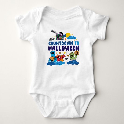 Sesamstraat | Aftellen naar Halloween Romper (Voorkant)