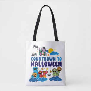 Sesamstraat   Aftellen naar Halloween Tote Bag