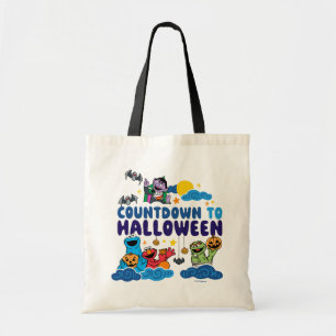 Sesamstraat Aftellen naar Halloween Tote Bag