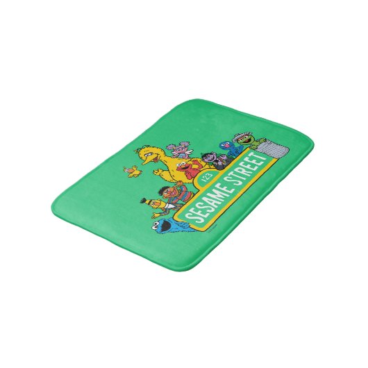 Sesamstraat | Alles rond Sesamstraat Sign Badmat (Gekanteld)