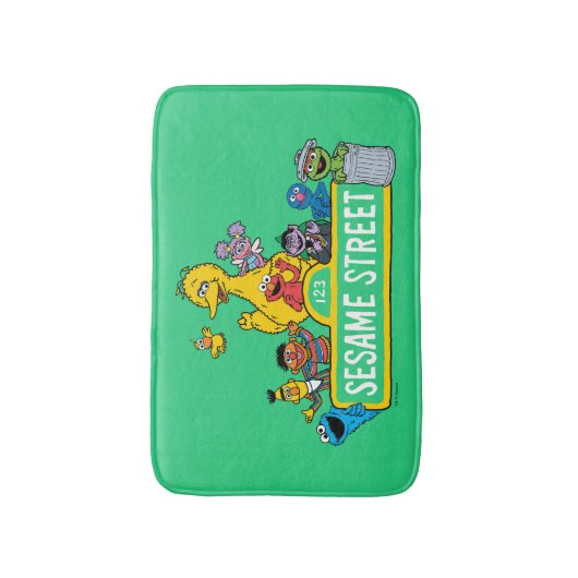 Sesamstraat | Alles rond Sesamstraat Sign Badmat (Voorkant Verticaal)