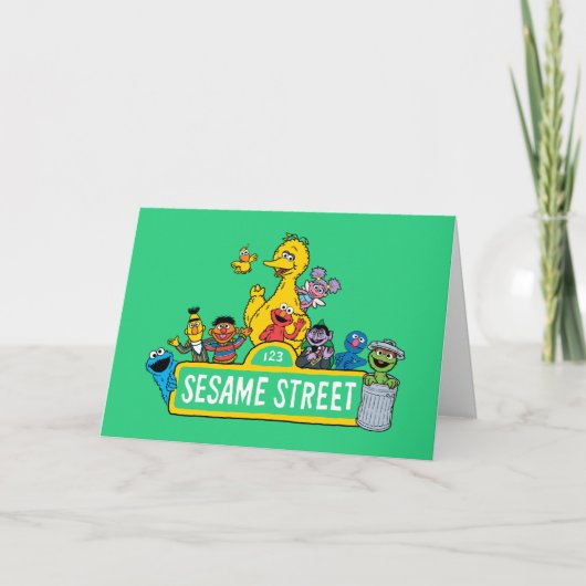 Sesamstraat | Alles rond Sesamstraat Sign Feestdagen Kaart (Voorkant)