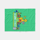 Sesamstraat | Alles rond Sesamstraat Sign Fleece Deken (Voorkant (Horizontaal))