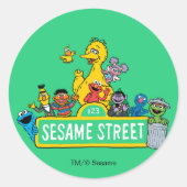 Sesamstraat | Alles rond Sesamstraat Sign Ronde Sticker (Voorkant)