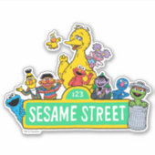 Sesamstraat | Alles rond Sesamstraat Sign Sticker (Voorkant)