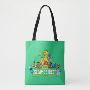 Sesamstraat   Alles rond Sesamstraat Sign Tote Bag