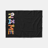 Sesamstraat Alphabet Fleece Blanket (Voorkant (Horizontaal))