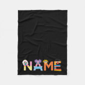  Sesamstraat Alphabet Fleece Blanket (Voorkant)