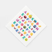 Sesamstraat Alphabet Servet (Hoek)