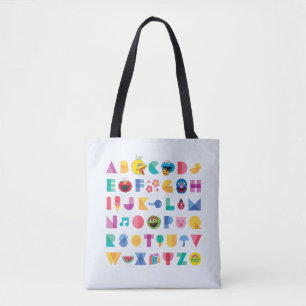 Sesamstraat Alphabet Tote Bag