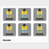 Sesamstraat | B is voor Bert Vierkante Sticker (Vel)