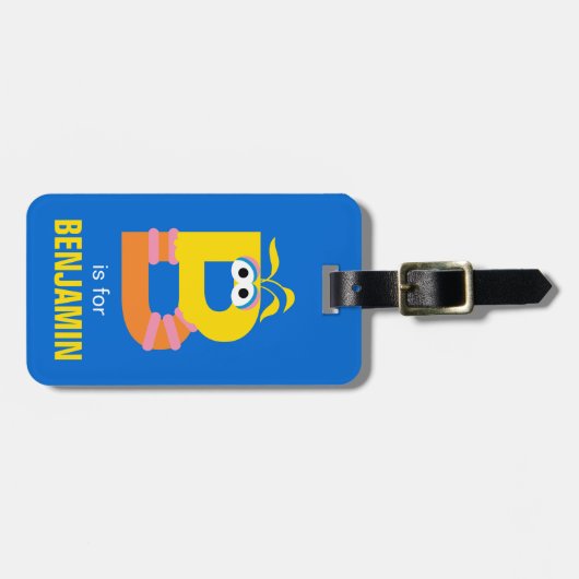 Sesamstraat | B is voor Big Bird Bagagelabel (Voorkant horizontaal)