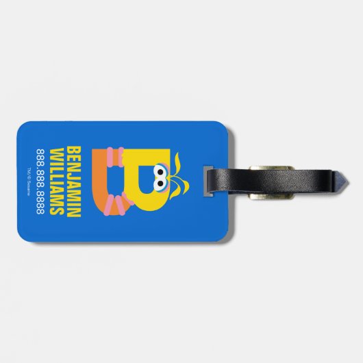 Sesamstraat | B is voor Big Bird Bagagelabel (Achterkant horizontaal)