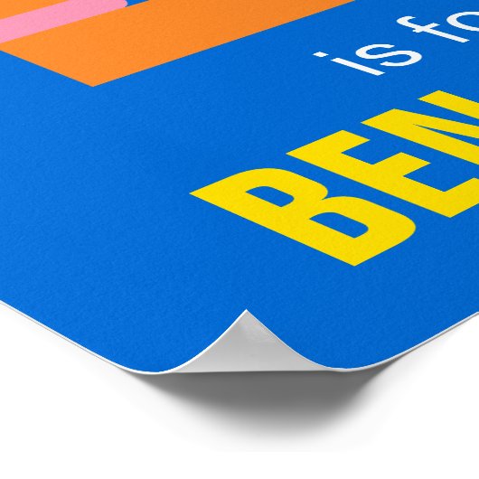 Sesamstraat | B is voor Big Bird Poster (Hoek)