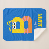 Sesamstraat | B is voor Big Bird Sherpa Deken (Voorkant (horizontaal))