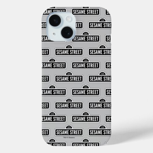 Sesamstraat | B&W Logo Case-Mate iPhone Case (Achterkant)
