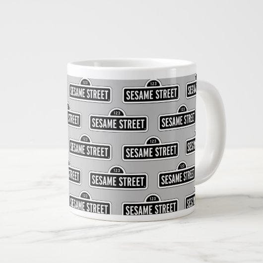 Sesamstraat | B&W Logo Grote Koffiekop (Voorkant rechts)