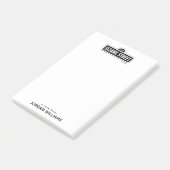 Sesamstraat | B&W Logo | Jouw namen toevoegen Post-it® Notes (Schuin)