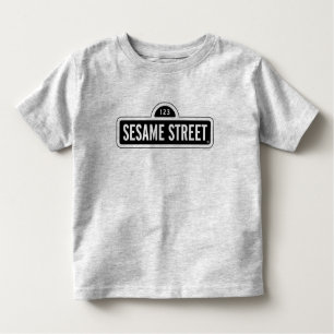 Sesamstraat   B&W Logo Kinder Shirts